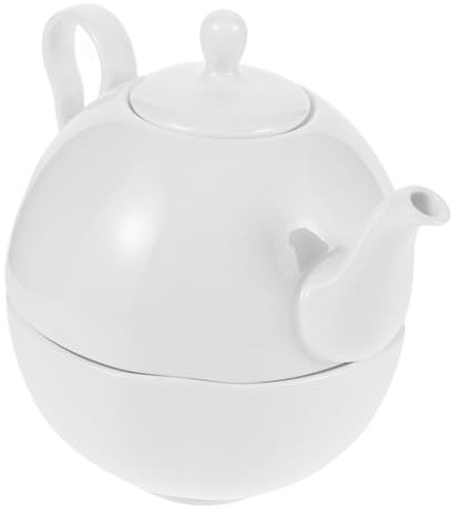 Zerodeko 1 Juego Tetera y Taza de Porcelana Vintage de Tetera Decorativa para Hogar para Tarde