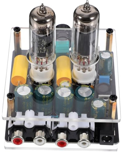 LRXIYODE Preamplificatore Valvole Hi Fi Phono per Amplificatore Vuoto Preamplificatore Audio Stereo Portatile per Home Theater DIY
