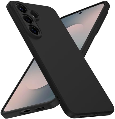 X-level für Samsung Galaxy S25 FE Hülle, Dünn Handyhülle Weiches TPU Kratzfest Schutzhülle Anti-Fingerabdruck Stoßfest Silikon Case Kompatibel mit Samsung S25 FE, Schwarz