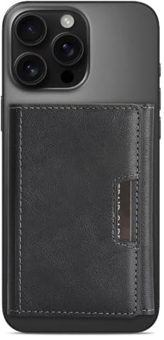 Ysnzaq for MagSafe Wallet with 7 Credit Card Slots DKK-Black | Magnetic Trifold Card Holder Wallet - Strong Magnet Premium PU Leather for iPhone 17 16 15 14 13 Series for MagSafe Cases