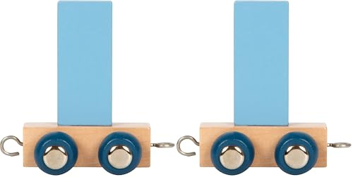 small foot Buchstabenzug Polar I aus Holz, Holzzug individuell kombinierbar, zum Dekorieren und Verschenken, 12579 (Packung mit 2)