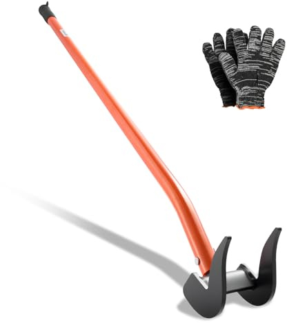 VEVOR Pallet Buster Tool, 50 Inch Carbon Steel Handle Wrecking Pry Bar, 2000 lbs Weight Capacity, Heavy Duty Deck Board Removal Tool, Breaker Bar for Flooring, Framing, Roofing, Trim, Drywall
