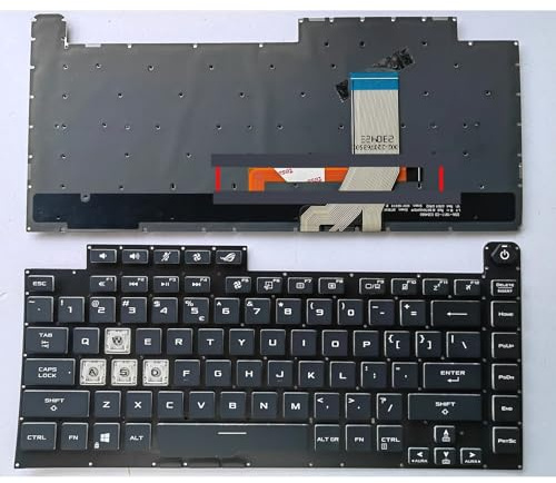 WYWOZSA Für ASUS ROG Strix S5D G531 G531GT GL531 G532 G532GT Laptop Tastatur mit Hintergrundbeleuchtung(Wide RGB Backlit)