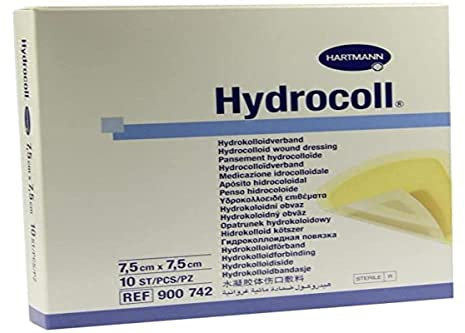 HARTMANN 9007422 Hydrocoll Dressing, 7.5cm x 7.5cm, 10 Stück