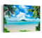 Wandbilder Dekoration Wohnzimmer Strand Urlaub Insel Palme Bilder auf Leinwand 120x80cm Leinwandbild Schlafzimmer Küche Deko Wand Kunstdruck Art Groß XXL Wanddeko Bild Wall Decor Canvas AA120x80-2528
