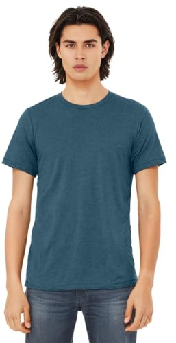 T-Shirt 'Triblend Crew Neck Tee' - Farbe: Steel Blue Triblend - Größe: L