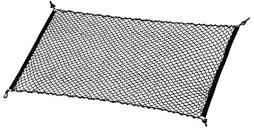 MICTUNING Elastisch Nylon Kofferraumnetz Lagerung Mesh Auto-Gepäcknetz für Kofferraum Schwarz