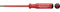 PB Swiss Tools Schlitz VDE Schraubendreher PB 5100.4-125 | 100% Swiss Made | einzelner Elektro Schraubendreher isoliert bis 1000V AC / 1500V DC
