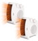 Igenix IG9010/2PACK Flat/Upright Portable Electric Fan Heater with 2 Heat Cool Air Setting, Ideal for Small Rooms, Caravans and Garages, 2000 W, White, Pack of 2