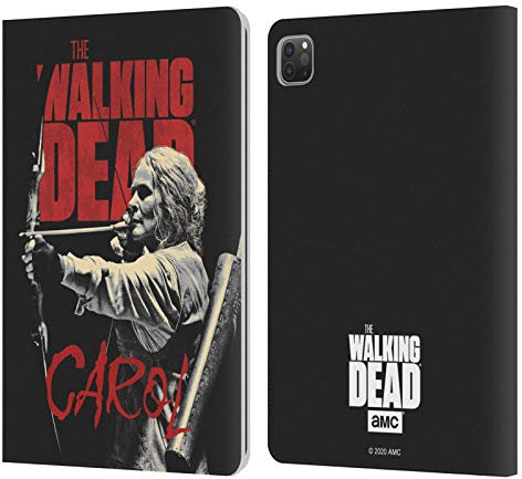 Head Case Designs Offizielle AMC The Walking Dead Carol Staffel 10 Darsteller Portraits Leder-Wallet-Hülle Kompatibel mit Apple iPad Pro 11 2020/2021 / 2022