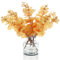Tinsow Künstliche Eukalyptuszweige, Stiel, echte Haptik, Eukalyptus, Herbst, Hochzeit, Blumenstrauß, Tafelaufsatz, Halloween, Erntedankfest, Ernte, Heimdekoration (Orange, 5)