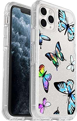 OtterBox Symmetry Series Schutzhülle für iPhone 11 Pro – Y2K Schmetterling, ultradünn, kabelloses Laden, erhöhte Kanten schützen Kamera und Bildschirm