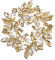 Clearine Christmas Brooch Marquise Austrian Crystal Rhinestone Elegant Flower Wreath Pin for Women Champagne Gold-Tone