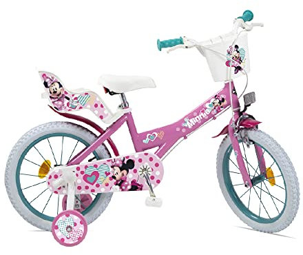Huffy Babys (Mädchen) Bicicletta 14 Pollici Disney Minnie Zoll Maus Fahrrad, Rosa
