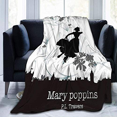 LOUJIN Coperta super morbida per divano Mary Poppins in micro pile, adatta per divani per adulti e bambini, coperta da letto