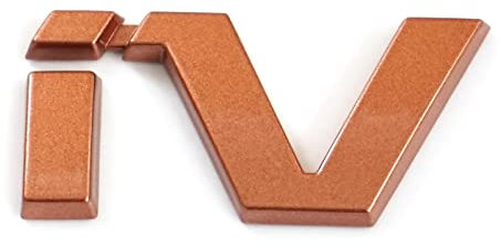 Skoda 5LG853687P60B Schriftzug iV Aufkleber Emblem Logo Buchstaben, Penny Copper-metallic