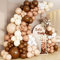 Braunes Ballonbogen-Set,Ballon Girlande Beige Braun- 109 Stück Luftballon Girlande Braun,Luftballons Orange,Luftballons Beige,Luftballons Weiß,Luftballons Geburtstag,Luftballons Hochzeit,