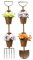 Coopers of Stortford - Set of 2 Rustic Garden Outdoor Tool Hanging Leaning Staked Planters