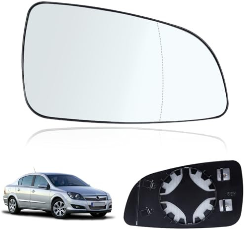 Spiegelglas Ersatz für Opel Astra H 2004-2008 Außenspiegel Glas Beifahrerseite Beheizbar Ersatzspiegelglas Außenspiegel Asphärisch Auto Spiegelglas Rechts Rückspiegelglas ABS-Seitenspiegelglas