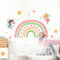 Tanlaby Regenbogen Fee Wandaufkleber Elfe Sterne Wandsticker Wandtattoo zum Abziehen und Aufkleben für Mädchen Schlafzimmer Babyzimmer Kinderzimmer Wanddeko