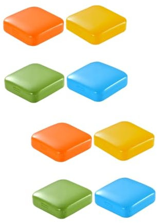 FOMIYES 8 Stück 2 Pillendose abgeben lagercontainer schmuckdose schmuckorganisierer Pillen-Organizer Pillenhalter brieftasche medizin veranstalter Speicherhalter Abs