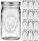Mason Jars 32 oz Wide Mouth - 12 Pack Quart Glass Mason Jars with Airtight Lids and Bands for Canning, Pickling, Food Storage, Fermenting, Leak Proof, Reusable