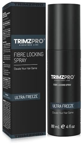 TrimzPro Signature Fibre Holding Hair Setting Spray ? Strong, All-Day Hold, Anti-Humidity, Frizz Control, Volume Boost for All Hair Types