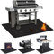 TOPCHANCES 122x76cm BBQ-Bodenschutzmatte,Feuerfeste Unterlage,Hitzeschutzmatte,Antihaft-Material Wiederverwendbar,Leicht zu Reinigen und Wasserdicht für Gasgrill Holzkohlegrill Kamine