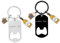 Porte-clés décapsuleur de bière personnalisé - Texte gravé personnalisé avec breloques de bière et de bouteille, disponible en argent, noir, or et or rose
