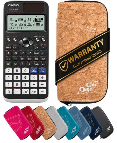 Casio FX 991DE X Schulrechner mit CalcCase Schutztasche, Wissenschaftlicher Taschenrechner – ideal für Schule, Studium & Prüfung - Basic Set