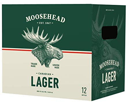 Moosehead Lager Beer, 12 x 350ml