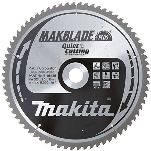 Makita Makblade Plus b-08735 Kreissägeblatt leise Schneiden 305 mm
