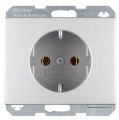 Berker SCHUKO-Steckdose Alu 47157003 K.1;K.5 Steckdose 4011334378426
