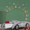 Walplus 165x50 cm Wand Sticker Zirkus Nummer Abnehmbare Selbstklebend Wandkunst Aufkleber Vinyl Heim Dekoration DIY Wohnzimmer Schlafzimmer Büro Dekor Tapete Kinderzimmer Geschenk, Mehrfarbig