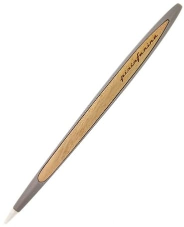 Pininfarina Cambiano Classic Ethergraf Alum | Instrumento de Escritura | Italia | Cuerpo en Aluminio con Detalles y Base en Pura Madera de Nogal | Regalo Objeto de Decoración