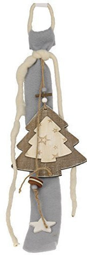 CHICCIE Tannenbaum Deko Filz Holz Girlande Hängedeko - 70cm Weihnachten Figur Fensterdeko