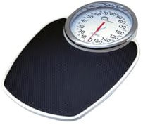 LITTLE BALANCE Pro M160 - Pèse-personne mécanique - 160 kg / 1 kg - Design semi médical, type professionnel, Noir