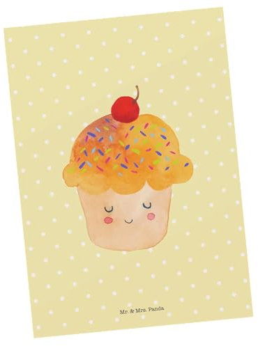 Mr. & Mrs. Panda Postkarte Cupcake - Geschenk, Ansichtskarten, Grußkarte, Lustige Sprüche, Wunder, Ansichtskarte, Küche Spruch, Koch, Muffin, Fotokarte, Cupcakes, Postkarten, Motivation