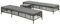 vidaXL Sonnenliegen Set 5-tlg. Poly Rattan Gartenliege Liegestuhl Relaxliege