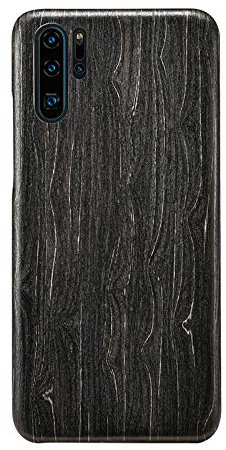 qichenlu Kugelsicher Aramidkern Schwarzes Eisholz Echtholz Hülle Backcover für P30 Pro,Hülle für P30 Pro,Naturholz Handyhülle aus Holz Hartschale Ultra Slim Wood Case