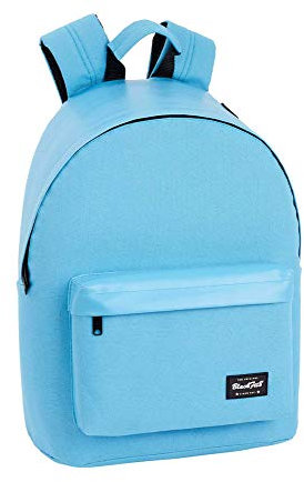 Blackfit8 Light Blue Large Backpack with Computer Sleeve