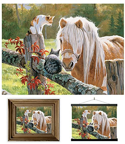3D LiveLife Linsenförmige Wandkunst Drucke - Nur Besuchen von Deluxebase. Ungerahmtes 3D Pferd Poster. Perfekter Wandfüller. Original kunstwerk lizenziert von bekannt künstler, Persis Clayton Weirs