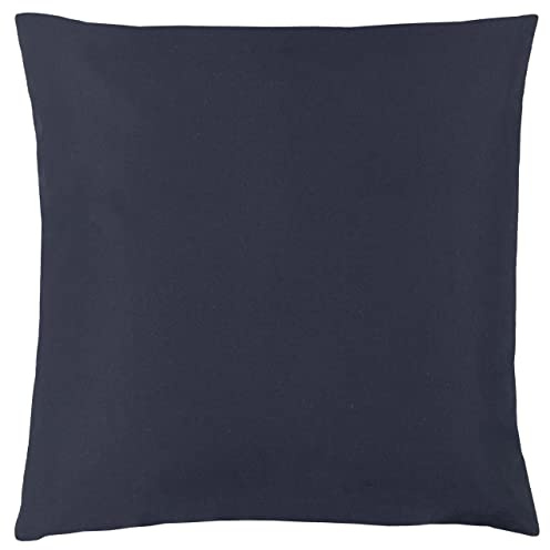 furn. Wrap Plain Garden Outdoor Cushion – UV Resistant Water Resistant Polyester Filled (Navy – 43x43cm)