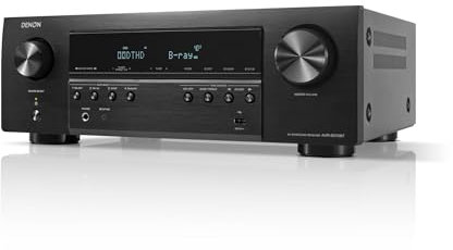 Denon AVR-S570BT (modello 2022) Ricevitore AV a 5.2 canali, audio e video Ultra HD 8K, esperienza di gioco migliorata, streaming wireless tramite Bluetooth integrato, (4) ingressi HDMI 8K, supporta