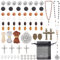 PandaHall 359 Teiliges Rosenkranz Armband Herstellungsset Holzperlen Katholische Rosenkränze Tibetische Legierung Kreuz Anhänger Bastelset Für Halskette Armband Ohrringe Rosenkranzherstellung