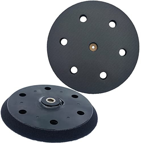 2 Pack 9 inch 6 Hole Hook and Loop Replacement Backing Pad for Orbital Sander Drywall Sander for Wall Grinding Woodworking