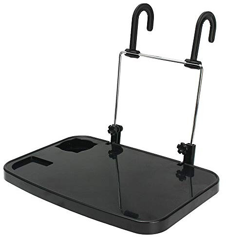 Daroplo Mesa de Trabajo de Escritorio de Computadora de Coche Plegable en Soporte de Ordenador PortáTil de Coche Bandeja de Comida Titular de Bebida
