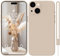 HGH für iPhone 15 Plus Hülle Silikon mit 1 Lanyard, Ultra Dünne Rundumschutz mit Weichem Microfiber-Innenfutter Stoßfeste Schutzhülle 6.7 Khaki