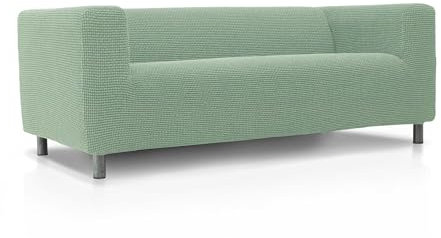 FAVERTI® Super elastischer Sofabezug, kompatibel mit dem Sofa KLIPPAN 2-Sitzer von IKEA | Modell Novelle | Türkis | Qualitätsschutz aus Jacquard-Stoff und Baumwollgefühl