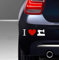 Rakelfix Nähen Nähmaschine Handarbeit I Love Aufkleber 20 cm Herz Liebe Hobby Sticker Auto Lack Scheibe Autoaufkleber